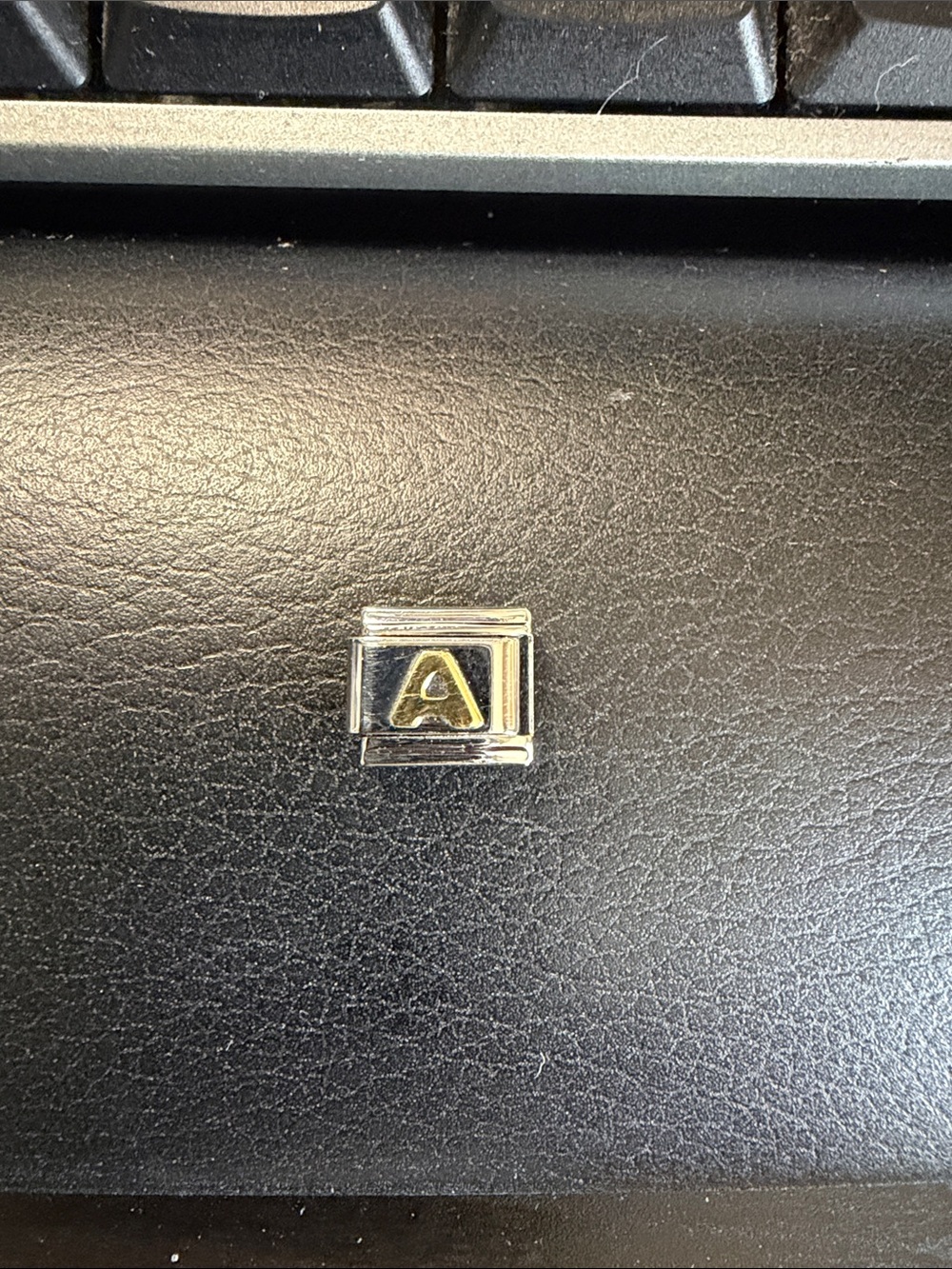 Silver Letter 'A' Italian Charm Link